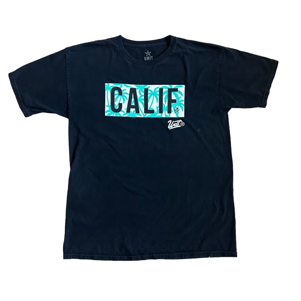 || NEW || UNIT The Art of Progress Black CALIF Tee Shirt Men’s Large